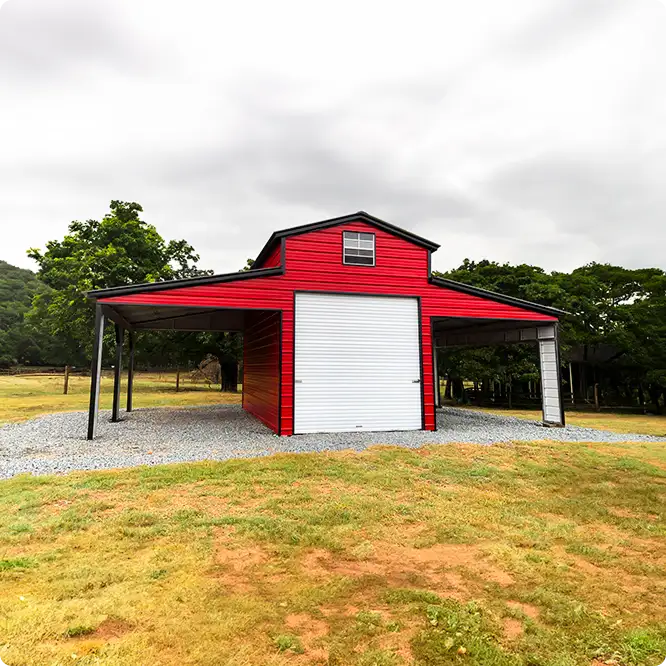 Metal Hay Barns
