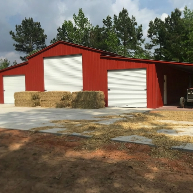 Metal Hay Barns