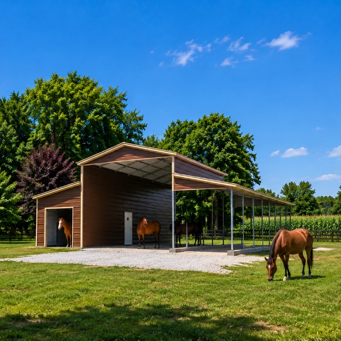 Metal Horse Barns