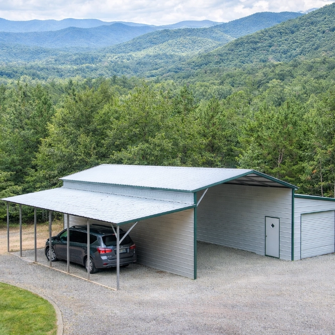 Metal Lean-To Barns