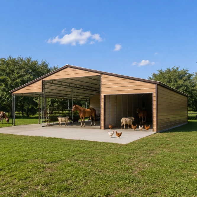 Metal Livestock Barns