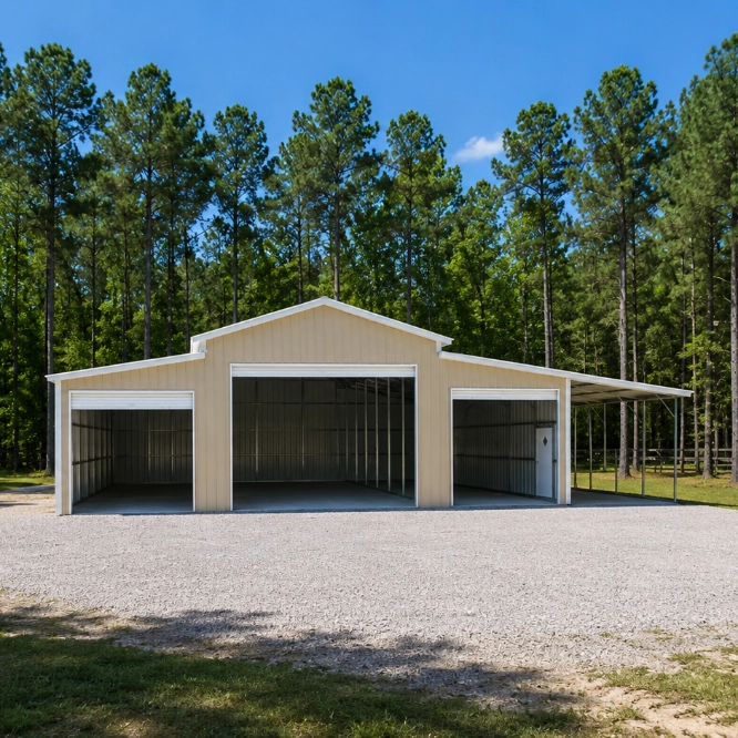 Metal Raised Center Barns