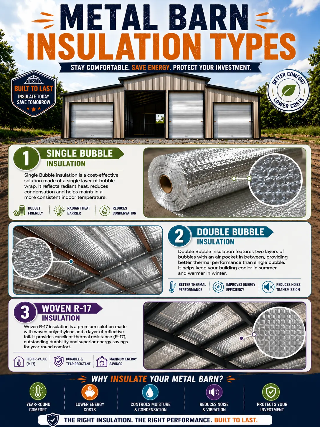 Metal Barn Insulation Types