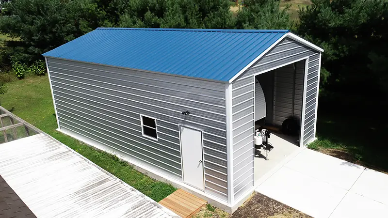 20x35x12 Metal Rv Garage One Door