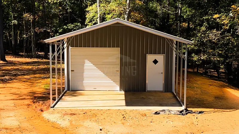 20x50x09 Combo Utility Steel Building Front View 1