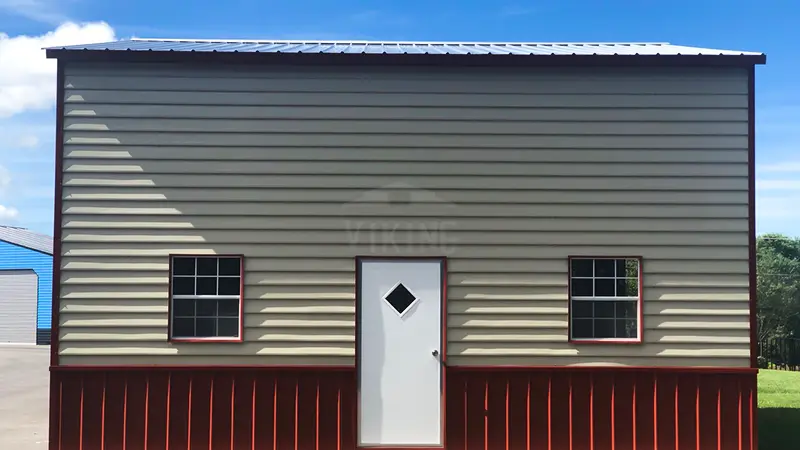 30x25x14 Two Tone One Car Garage 2