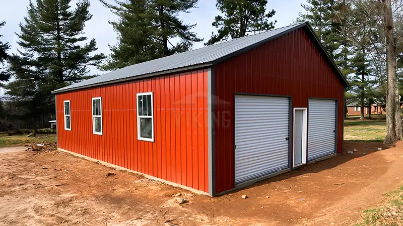 30x40x10 All Vertical Modular Garage 2
