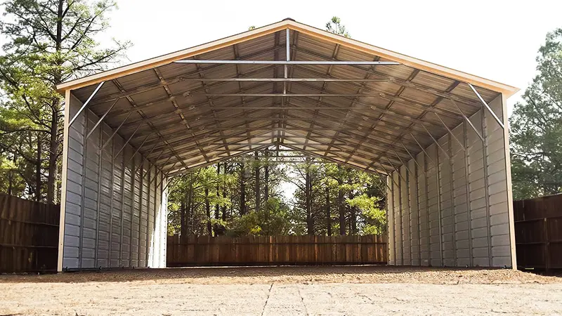 30x40x12 Triple Wide Steel Building 1