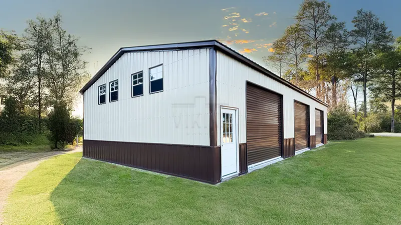 30x40x12 Two Tone Metal Building 1