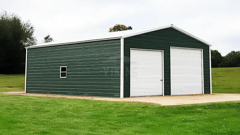 30x40x12 Vertical Steel Workshop Building 3