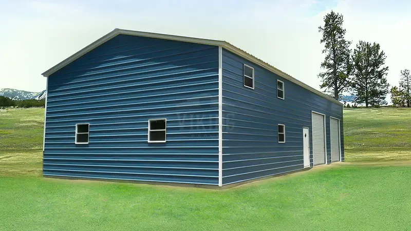 30x41x14 Metal Garage Workshop 1