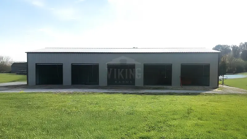30x70x12 Vertical Side Entry Metal Garage 1