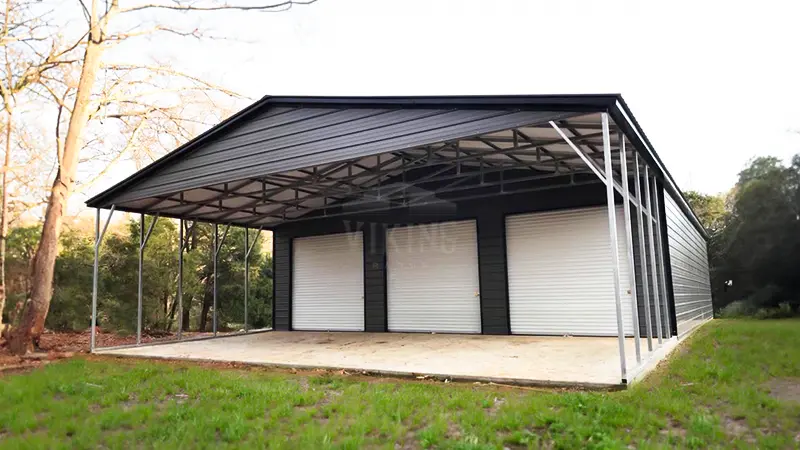 30x70x9 Combo Utility Metal Building