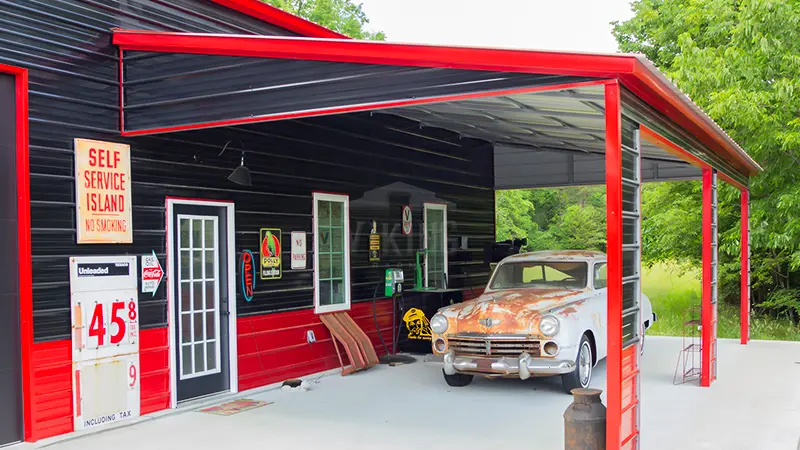 30x71x14 Commercial Building Lean To