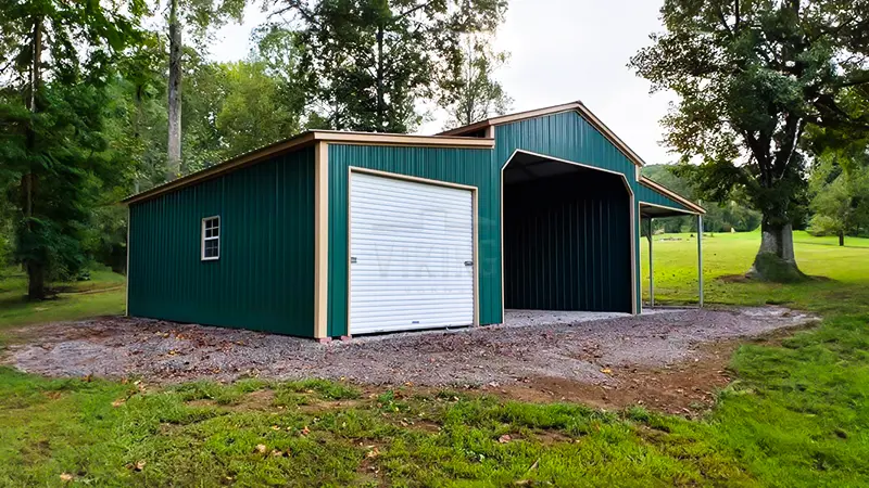36x30x12 All Vertical Carolina Barn Right View