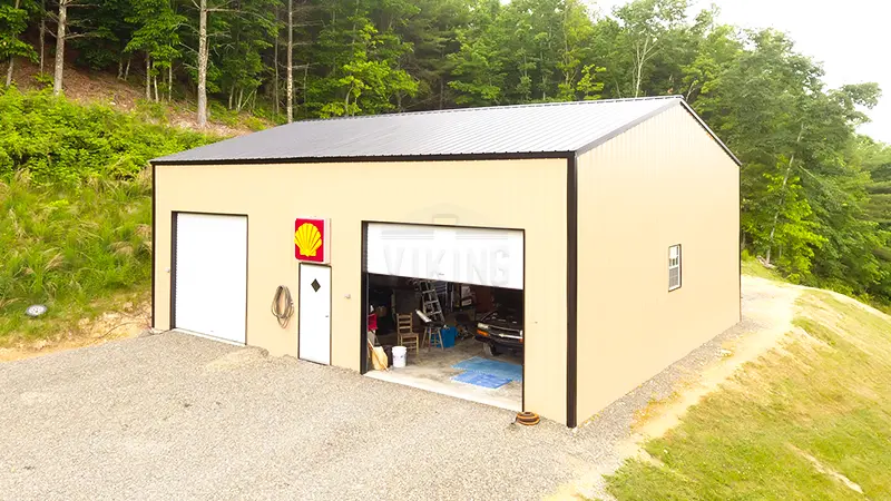 36x40x14 Two Car Garge Building 3