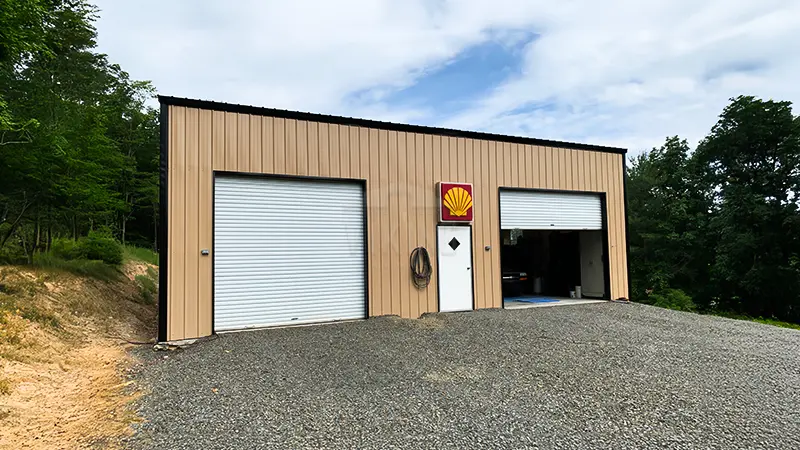 36x40x14 Two Car Garge Building 2