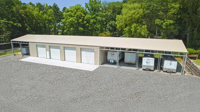 40x153x14 Multi-Unit Metal Parking Building 1