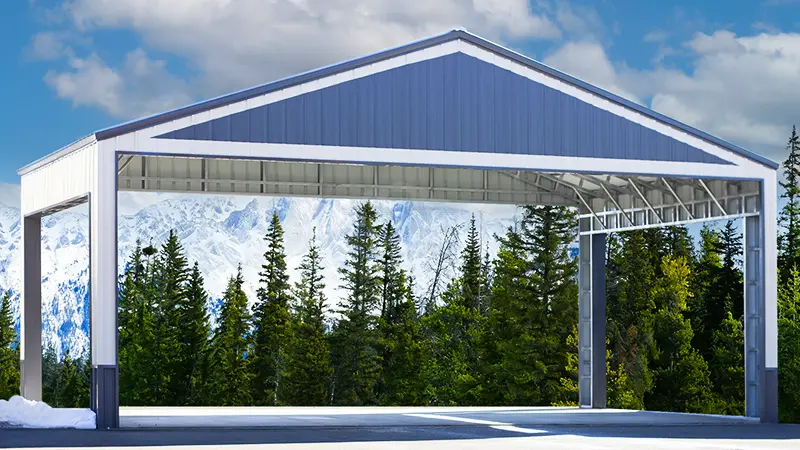 40x24x14 All Vertical Metal Carport