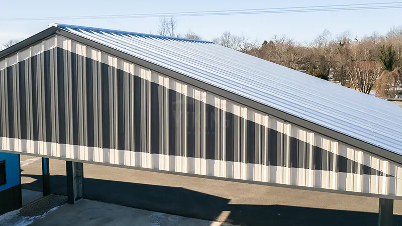 40x24x14 All Vertical Metal Carport 2