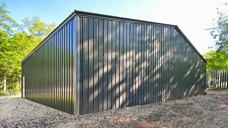 48x52x10 Vertical Roof Commercial Garage 2
