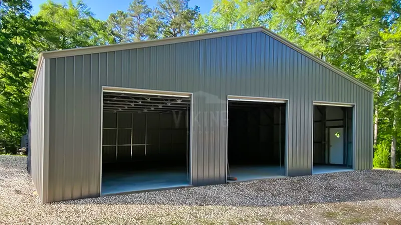 48x52x10 Vertical Roof Commercial Garage