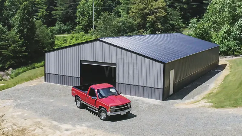 40x72x10 Two Tone Clear Span Metal Building
