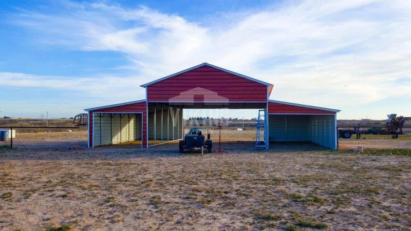 48x30x12 Agricultural Steel Barn 2