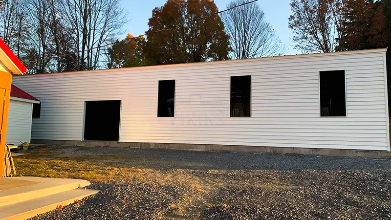50x100 Metal Building Side View