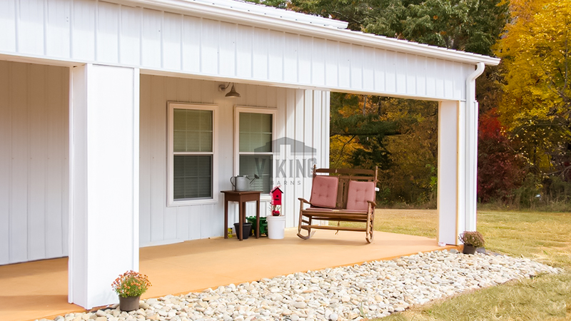 50X60X12 Lean-To Metal Garage 3