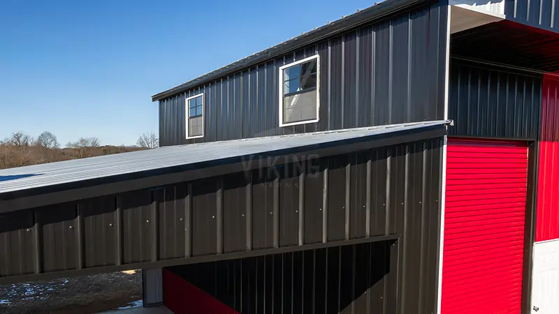 58x25x16 Tri Color Metal Barn