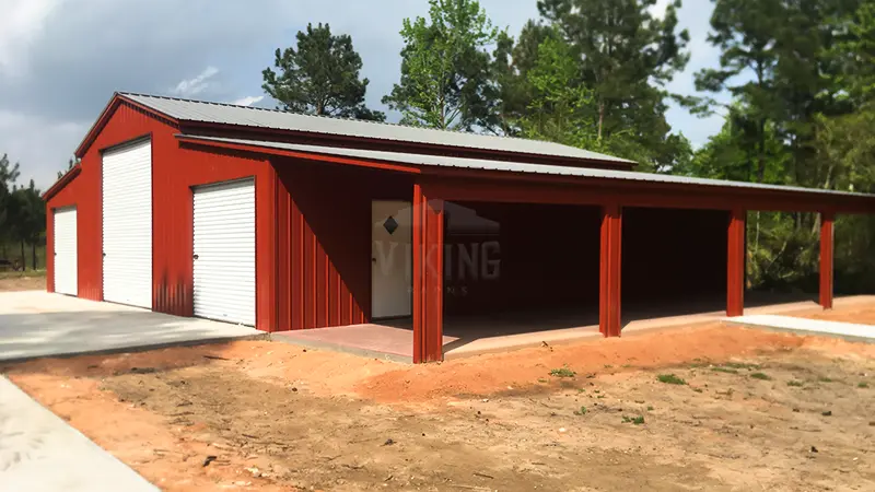 58x50x12 Red Metal Barn 2