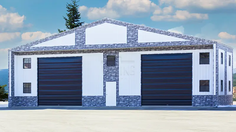 60x24x14 All Vertical Building With Printed Walls 1