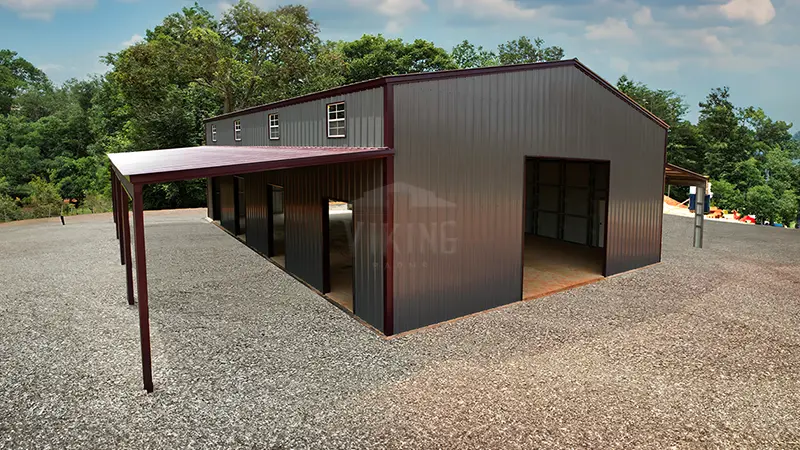 60x48x16 Metal Barn Building