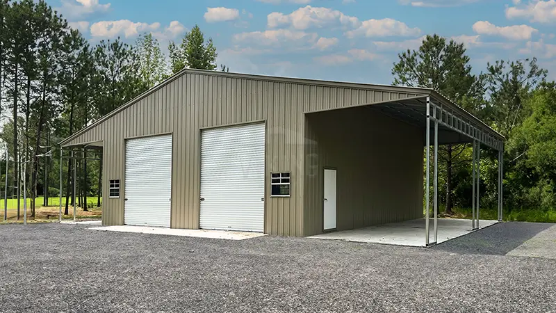 64x40x16 All Vertical Metal Barn