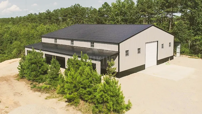 84X64X16 All Vertical Commercial Metal Building 3