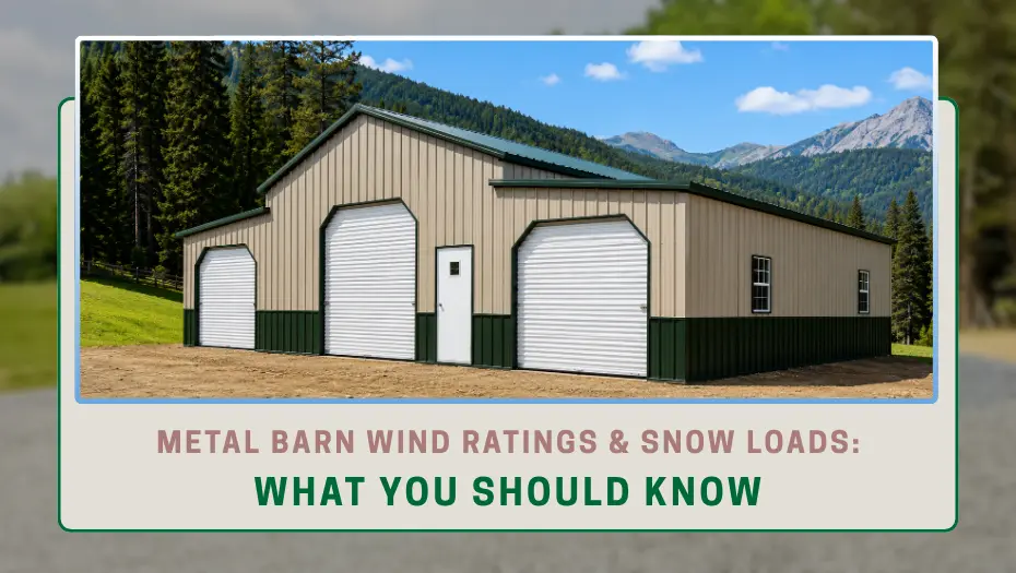 Metal Barn Wind Ratings & Snow Loads: What You Should Know