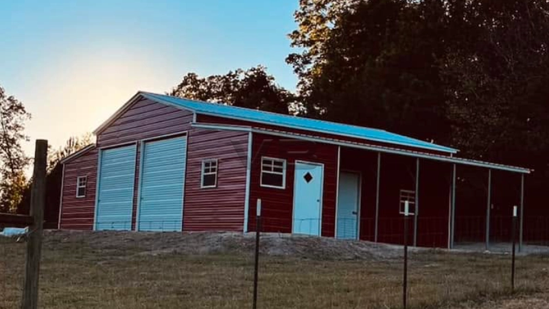 48x36x12 Vertical Roof Steel Barn