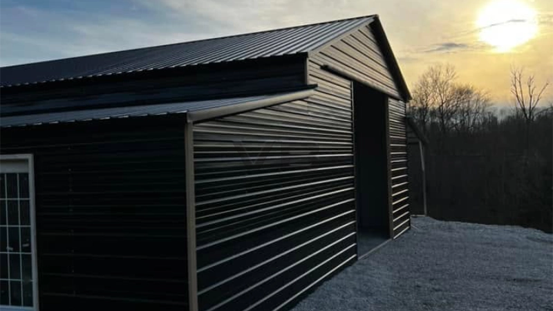 54x40x12 Steel Barn Building 1