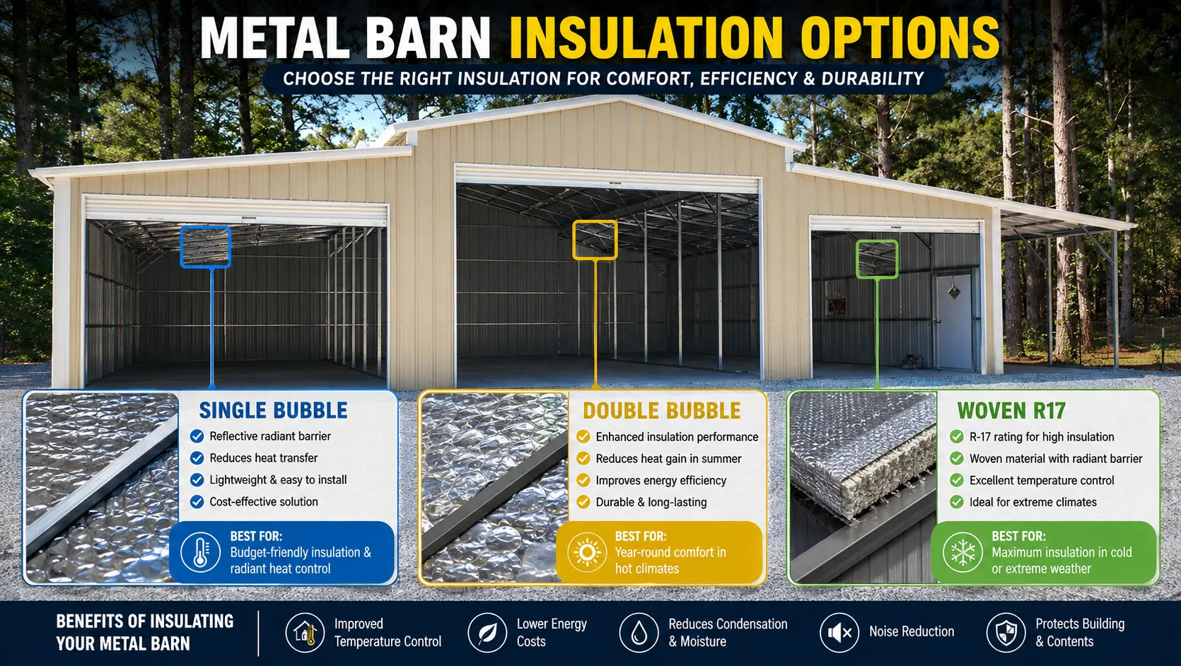 What is The Best Insulation For a Commercial Metal Barns