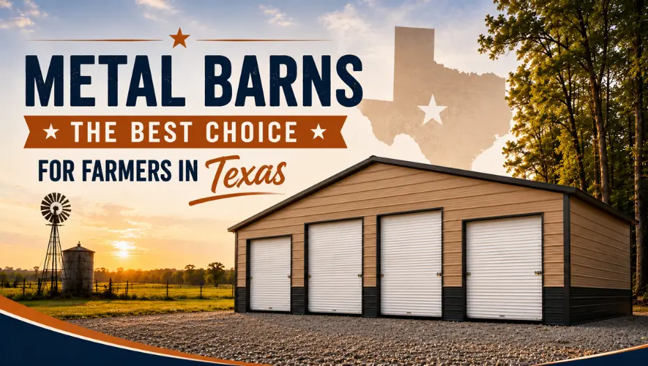 Why Are Metal Barns are the Best Choice for Farmers in Texas?