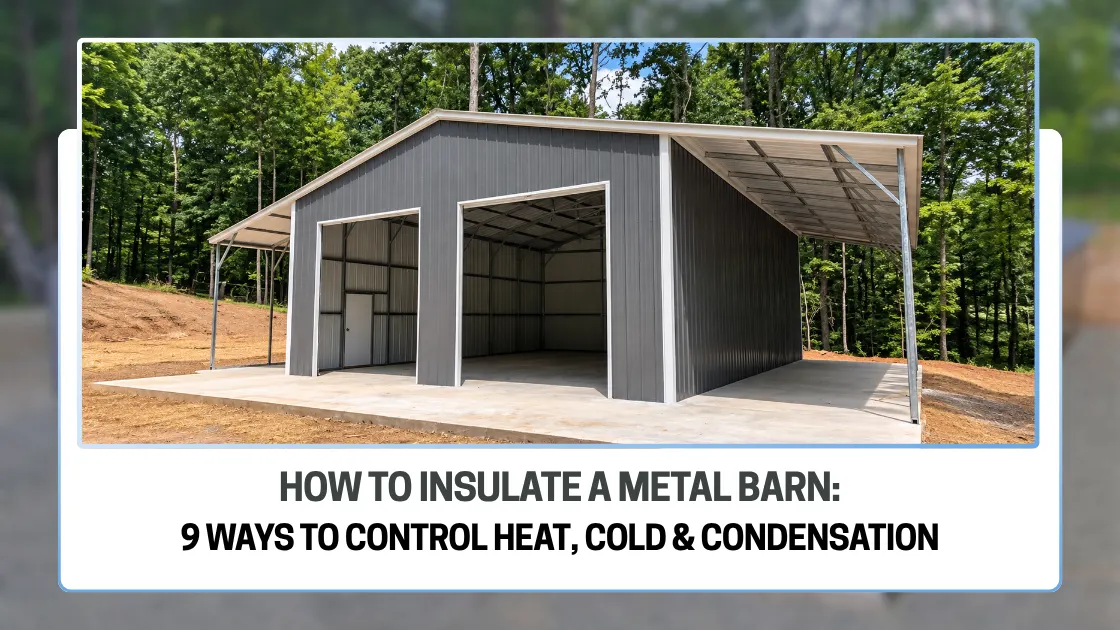 How to Insulate a Metal Barn: 9 Ways to Control Heat, Cold & Condensation