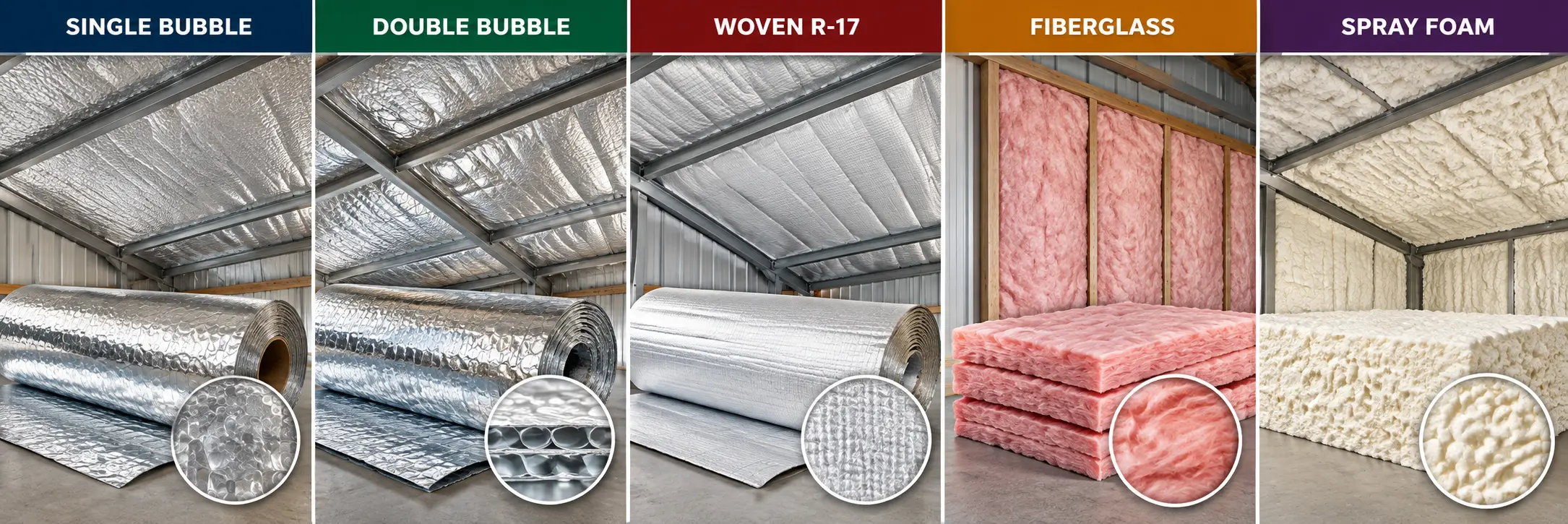 Steel Barn Insulation Types