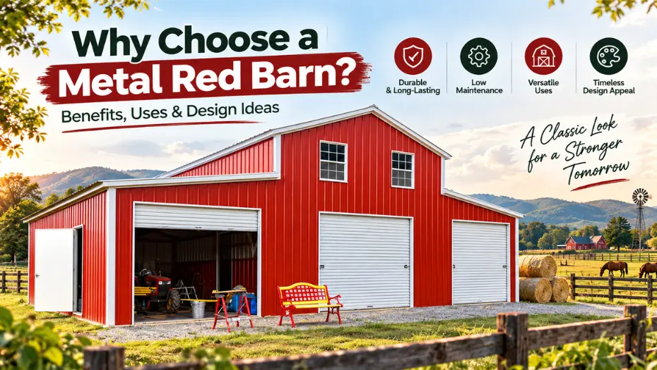 Why Choose a Metal Red Barn? Benefits, Uses & Design Ideas