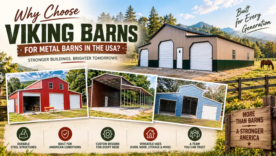 Why Choose Viking Barns for Metal Barns in the USA?