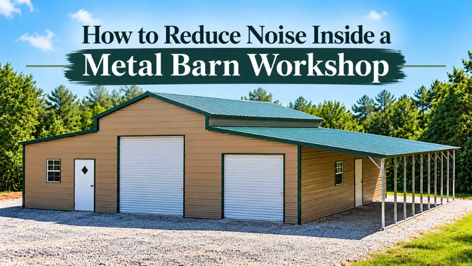 How to Reduce Noise Inside a Metal Barn Workshop