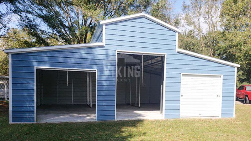 36x30x12 Metal Barn Building Front