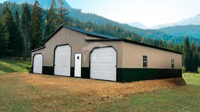 44x30x12 Center Raised Aisle Barn