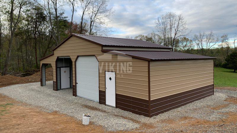 48x25x12 Two Tone Carolina Barn Front View