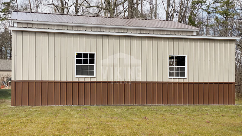 48x30x12 Metal Barn Building